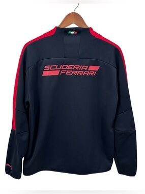 Scuderia Ferrari PUMA F1 Racing Track Full Zip Jacket Black Red